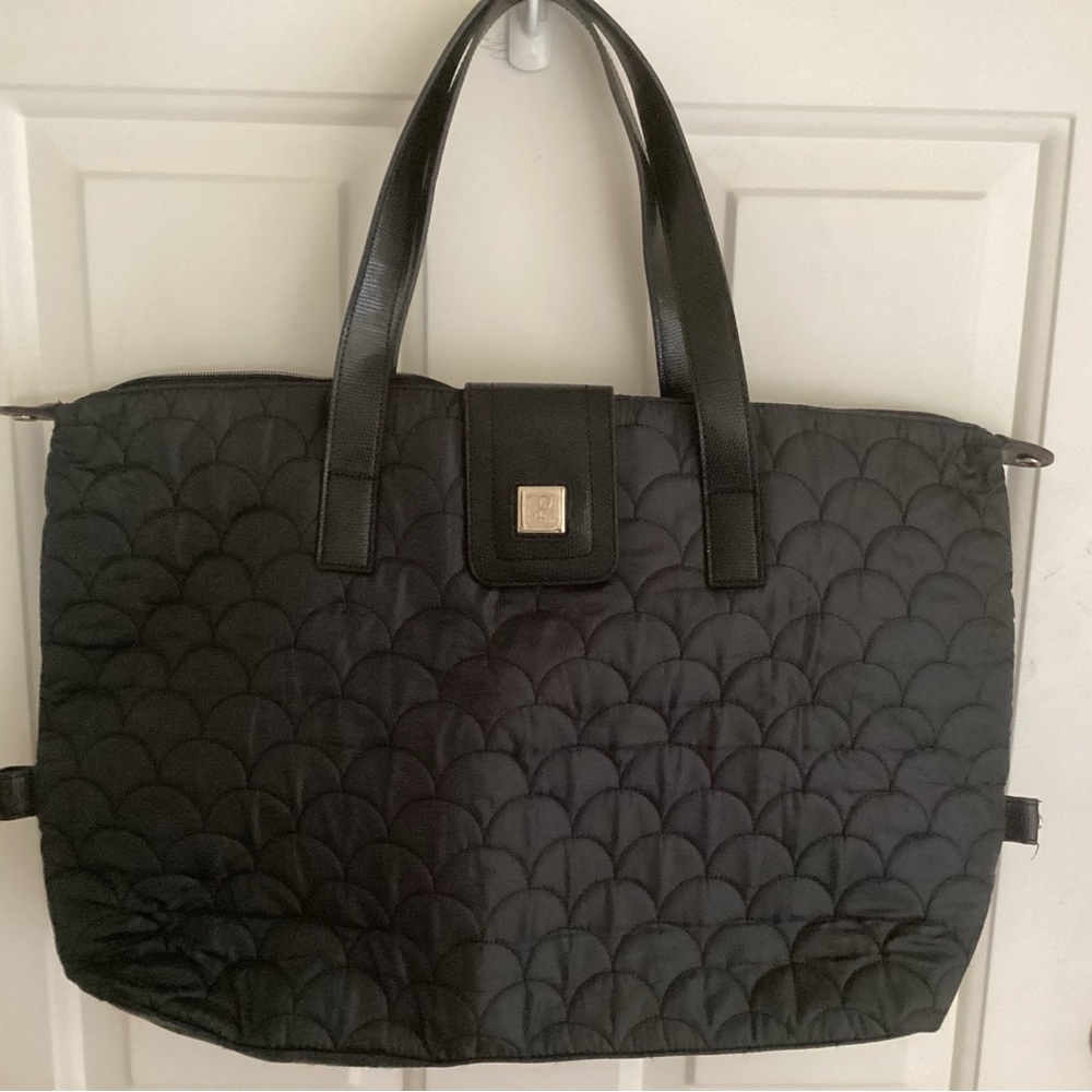 Diane Von Furstenberg Foldable Quilted Weekender Tote Bag